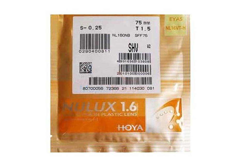 Изображение Линза для очков HOYA Nulux 1.60 Super Hi-Vision (SHV-AS)  
